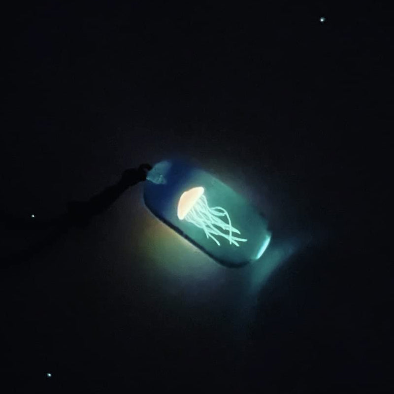 Glow in the Dark Jellyfish Necklace