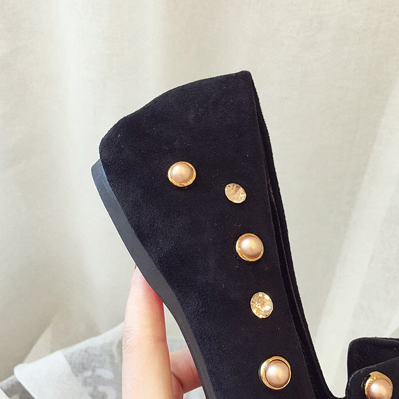 Cherry Rhinestone Stud Shoes