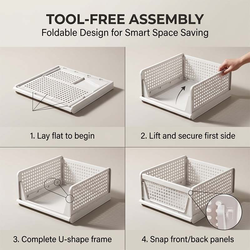 Foldable Drawer Storage Organizer
