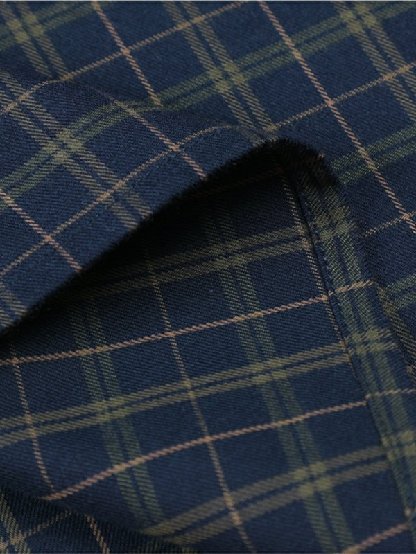 Loose Skin-friendly Classic Easy-care Plaid Shirt