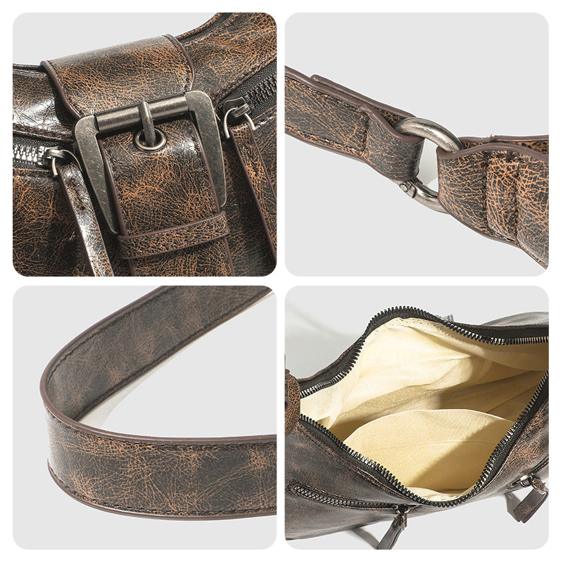 Women's Vintage PU Leather Shoulder Bag