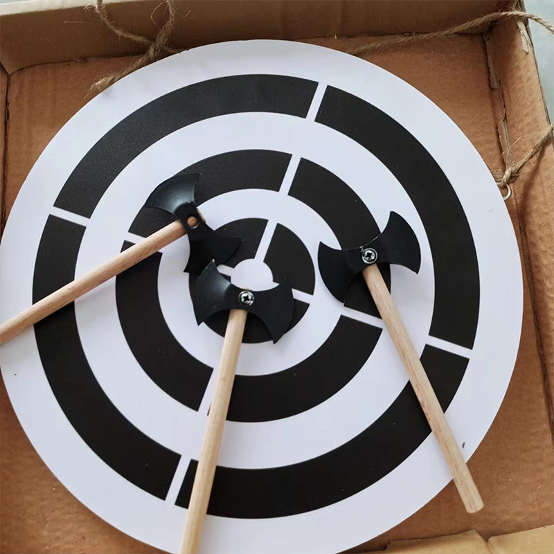 Wooden Viking Axe Throwing Game Set