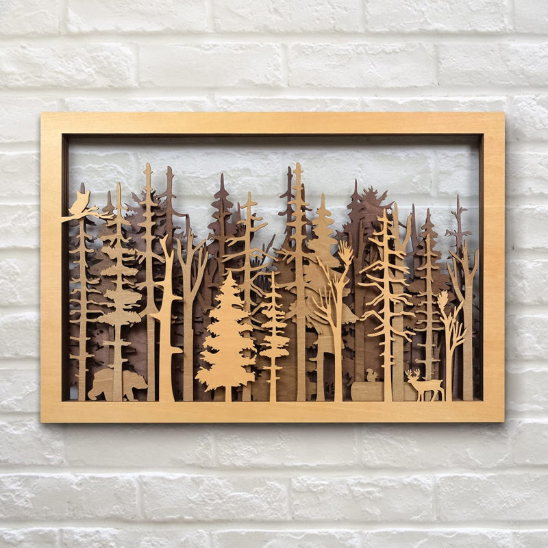 Forest Wildlife - Handcrafted Art