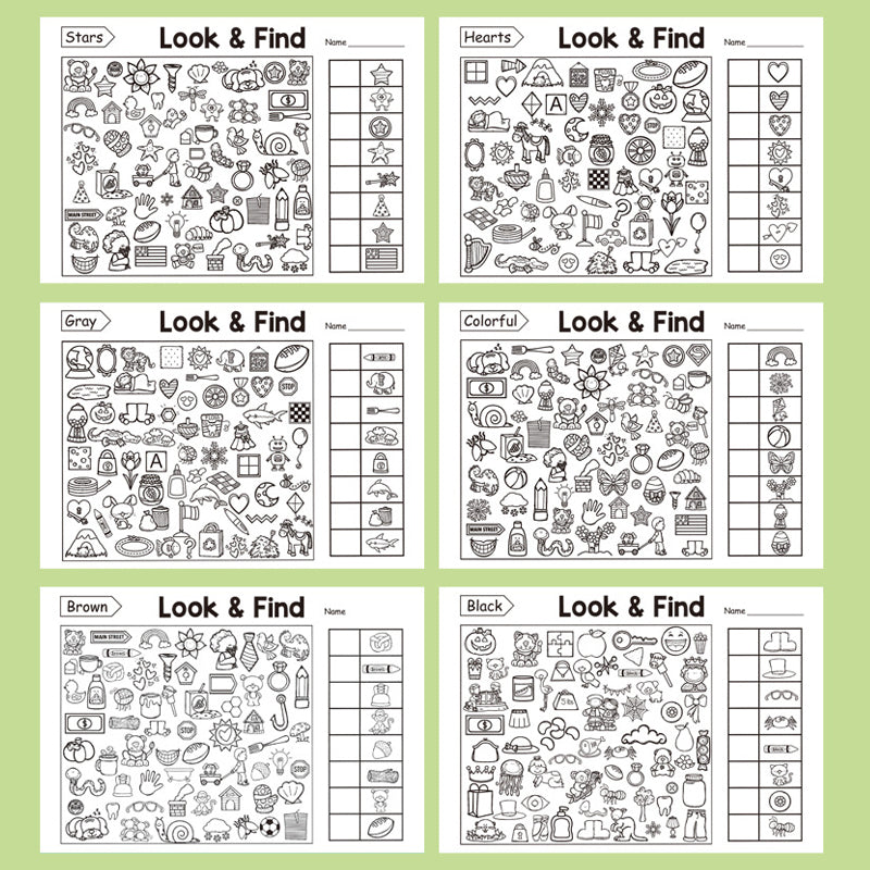Kids Hidden Object Coloring Book