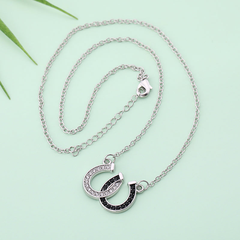 Double Horseshoe Necklace