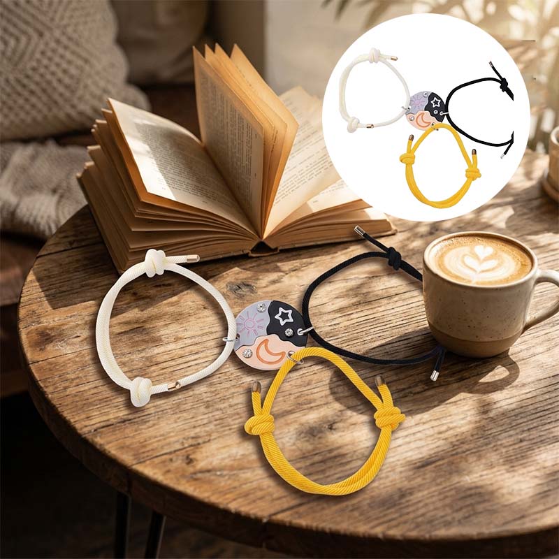 Sun Moon Star Magnetic Bracelet Set