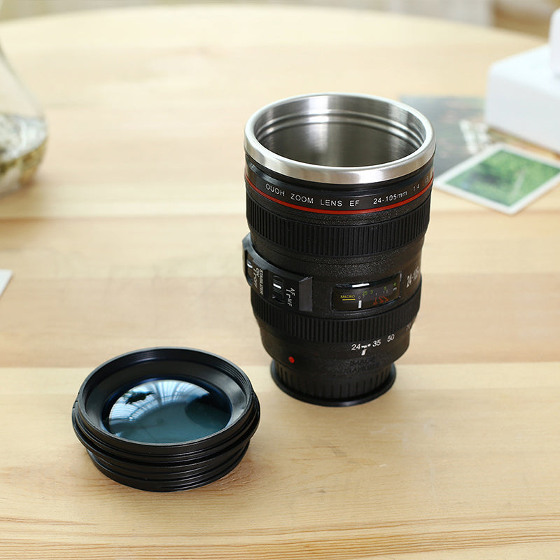 Camera Lens Inspired Insulated Mug Coffee Mug