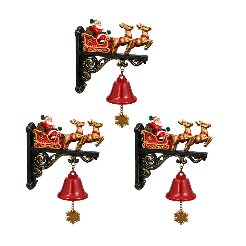 Santa Sleigh Decor with Bell