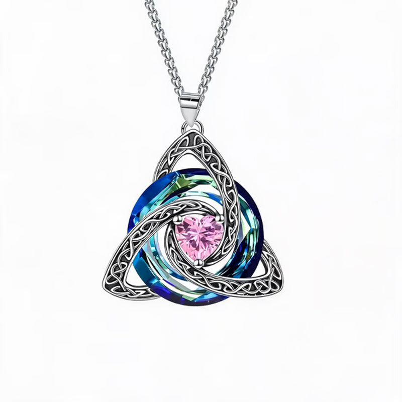 12-Month Celtic Birthstone Necklace