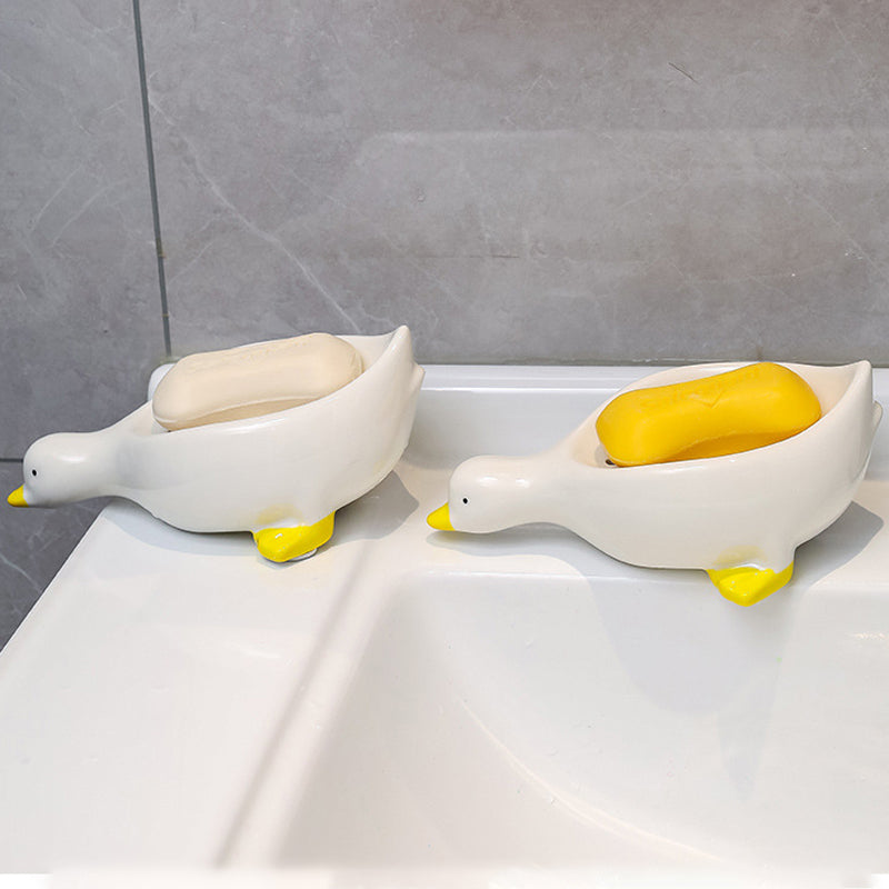 Ceramic Duck Soap Box