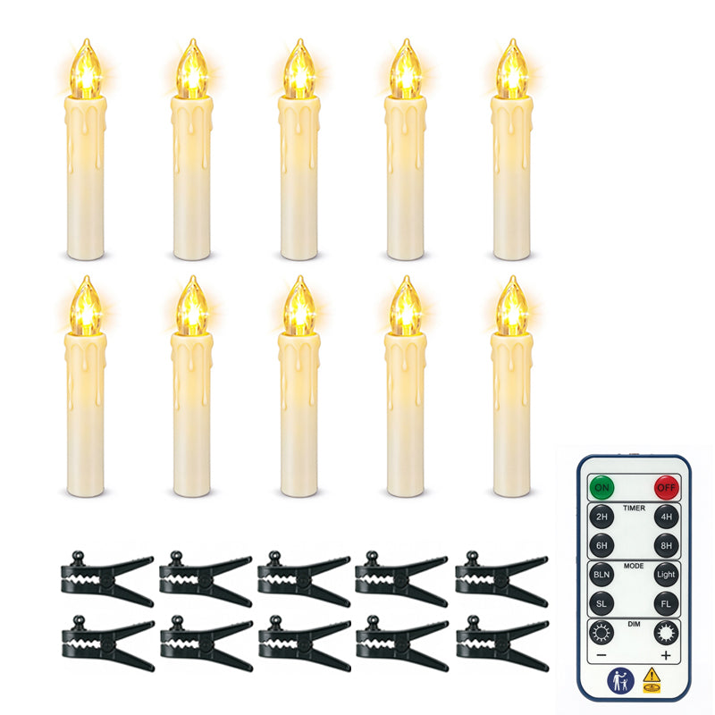 LED Flameless Christmas Candle Lights with Remote Control