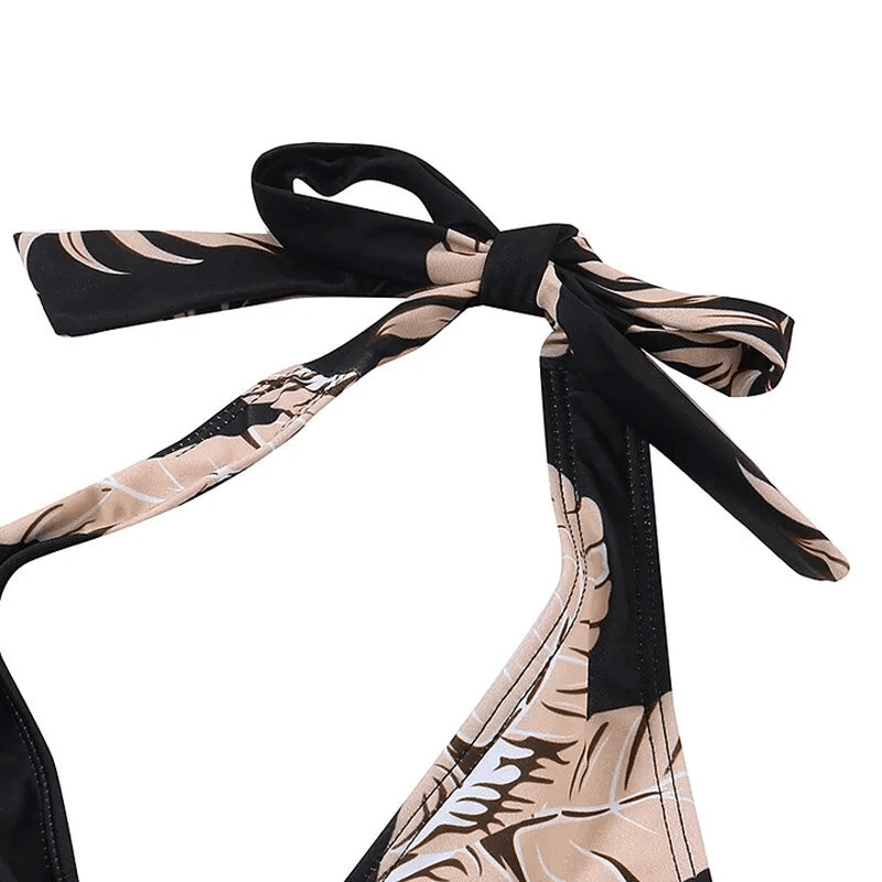 Feather Print Swimsuit