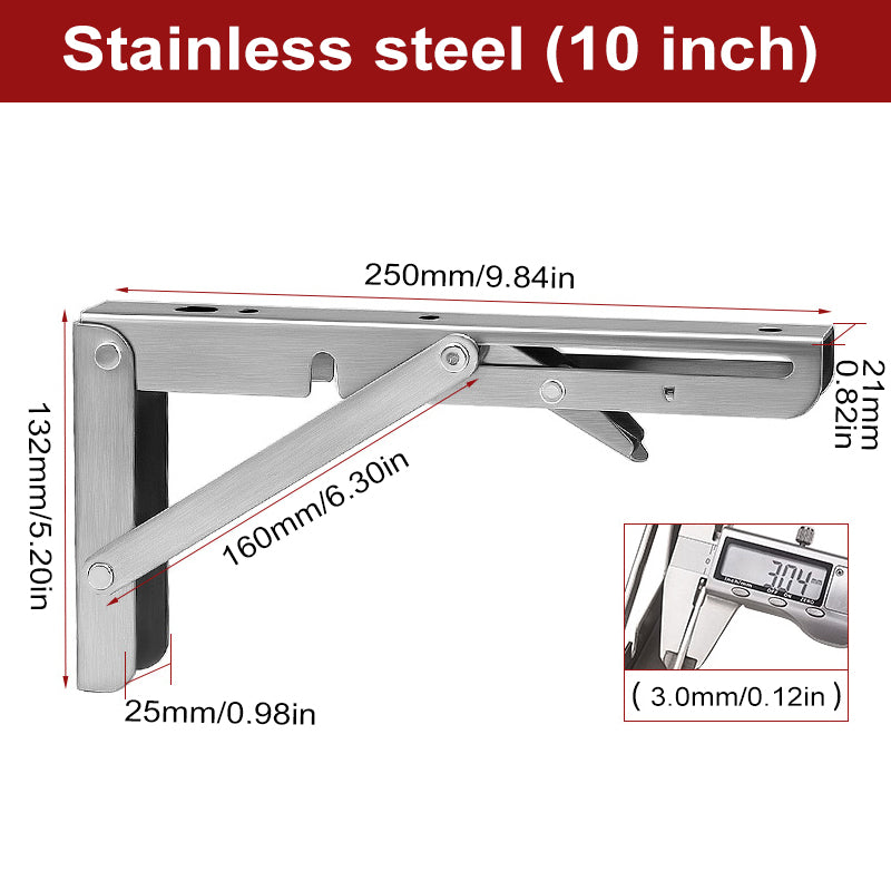 Foldable Triangular Partition Bracket
