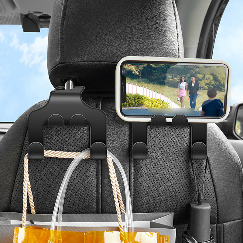 Car multifunctional mobile phone bracket hook