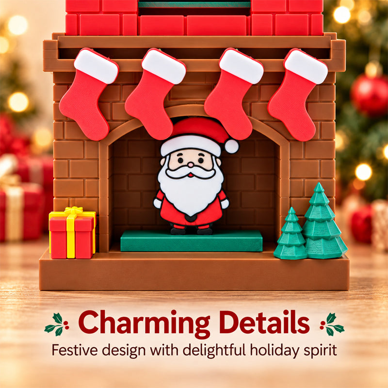 24-Day Mechanical Santa Chimney Calendar