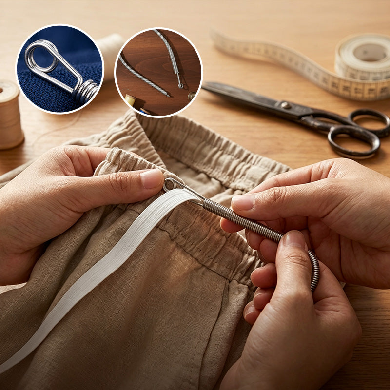 Spring Drawstring Needle Threader