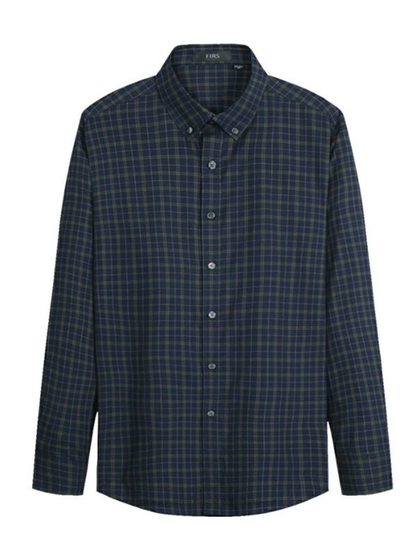 Loose Skin-friendly Classic Easy-care Plaid Shirt