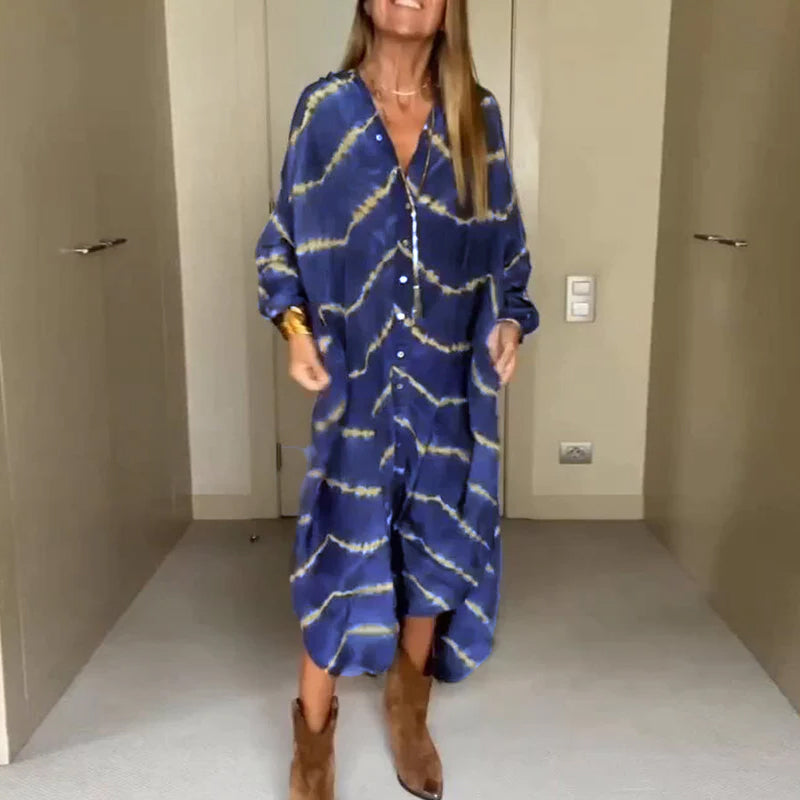 Loose V-neck Dress