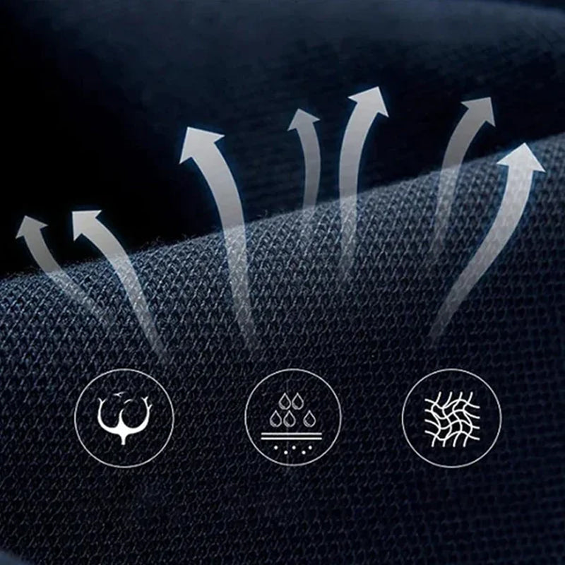 Waffle Woven Ice Silk Breathable T-Shirt