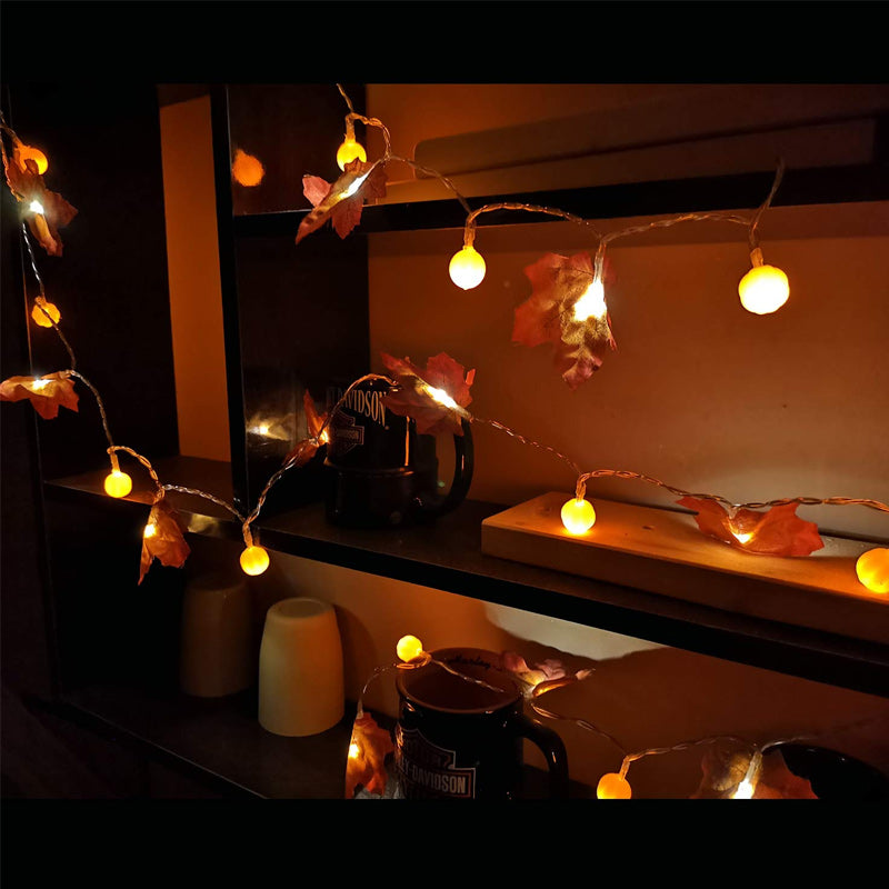 Simulation Maple Leaf String Lights