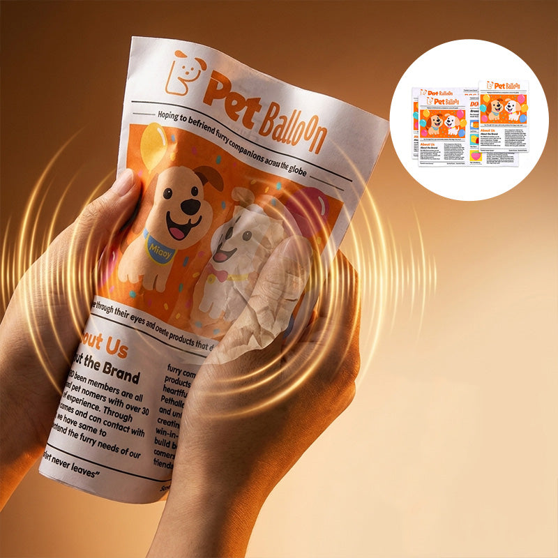Interactive pet newspaper toy