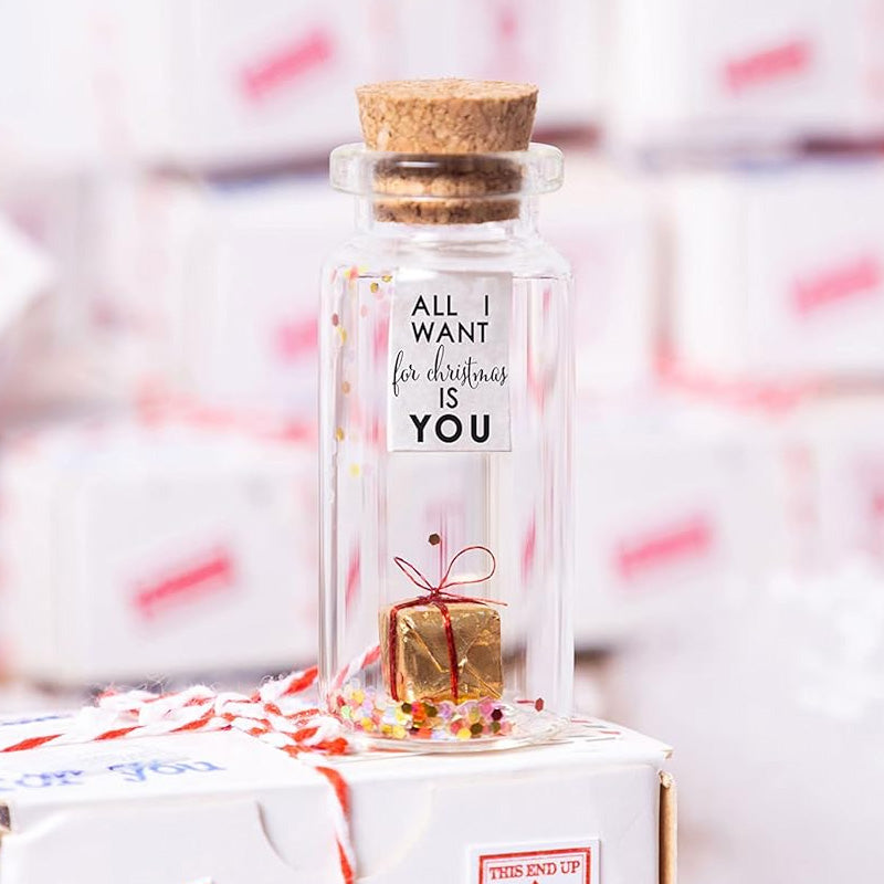 Christmas Card in a Bottle