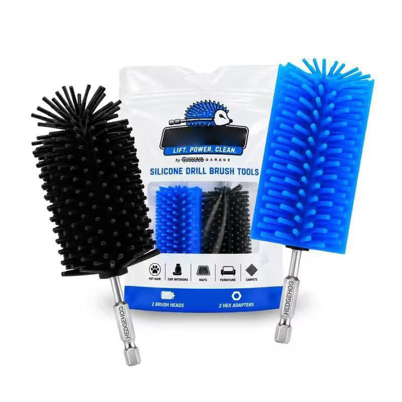 Silicone Pet Hair Drill Brush Set