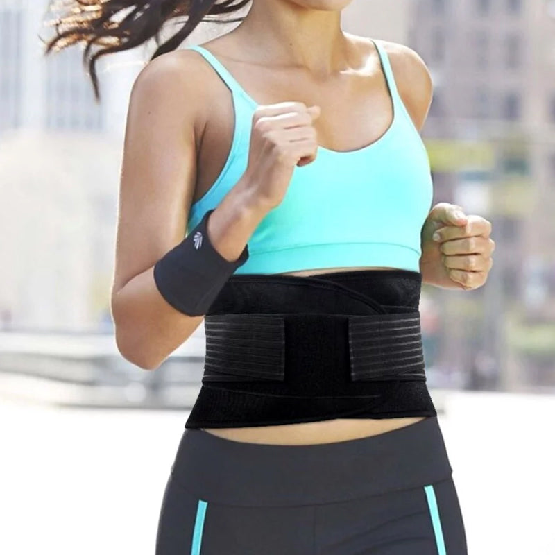 Lower lumbar back support brace