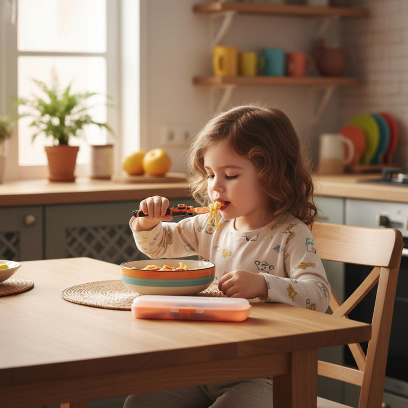 Kids’ Construction Vehicle Utensil Set