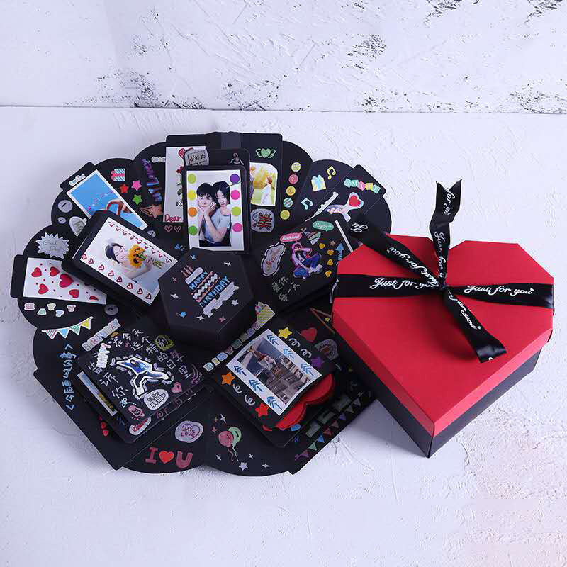 Heart shaped DIY gift box