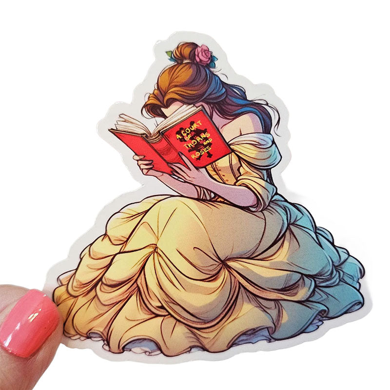 Princess Book Reading Sticker