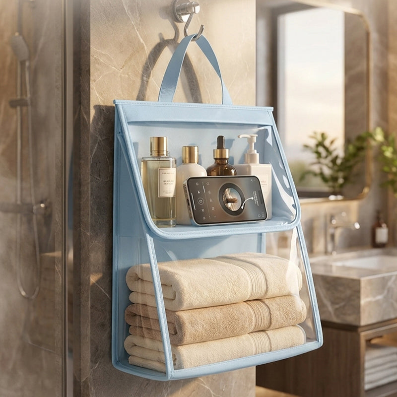 Waterproof bathroom garment bag