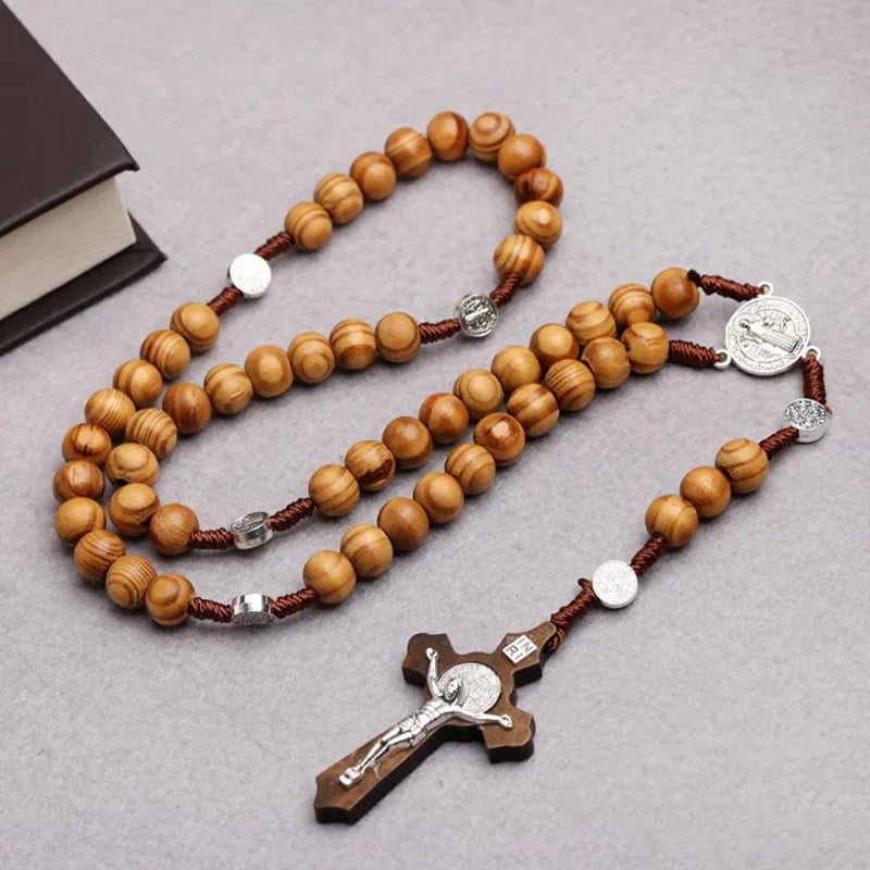 Cross Rosary Necklace
