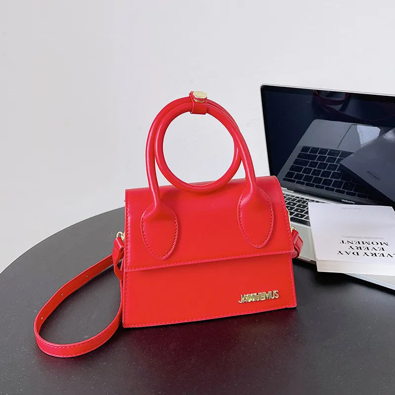 Stylized Flap Handbag