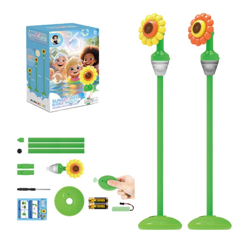 Sunflower Bubble Machine with Remote Control
