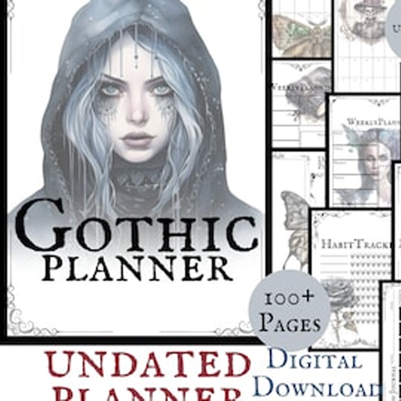 Gothic Planner Pages ADHD Planner