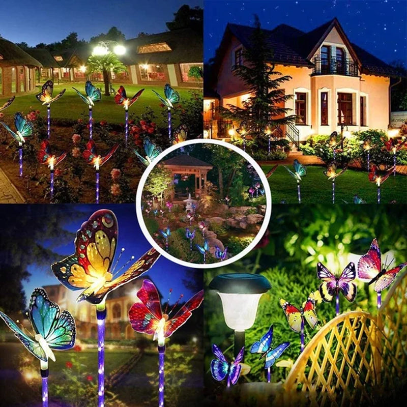 Outdoor Solar Garden Butterfly Lights Decor