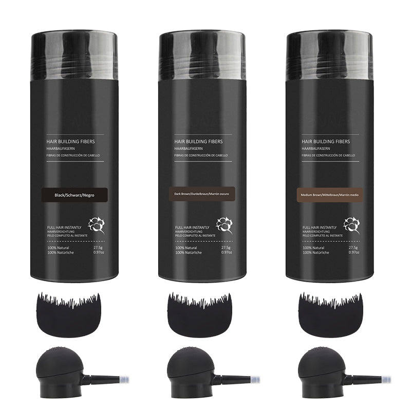 Hair Building Fiber 3-Piece Set