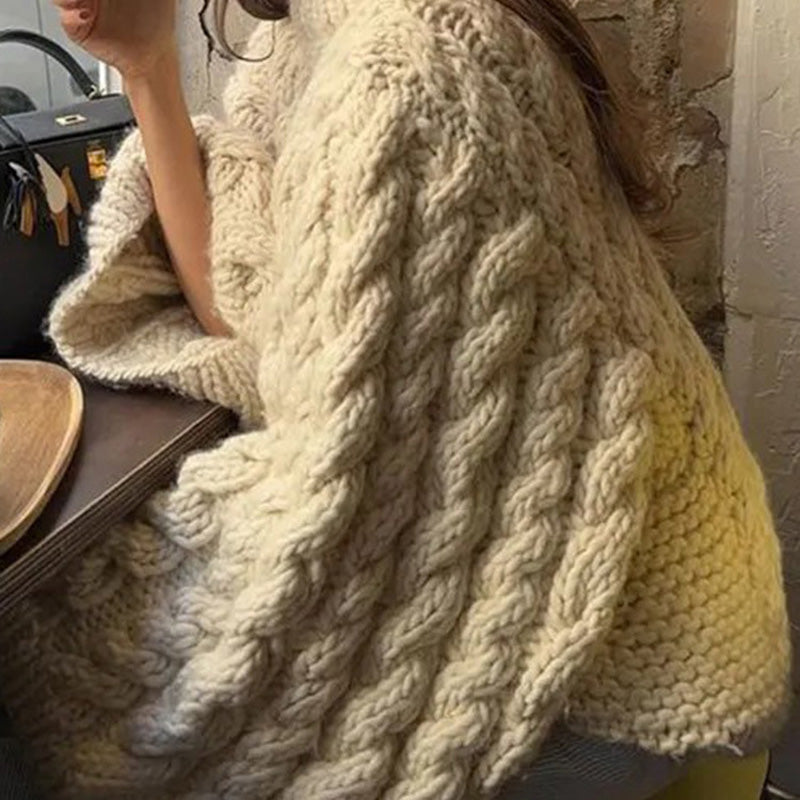 Loose Flared Sleeve Knit Sweater