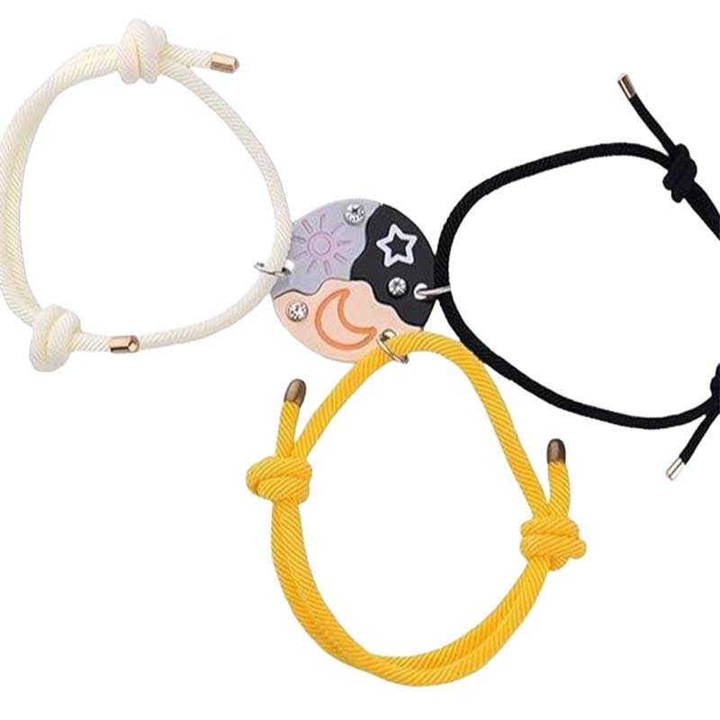 Sun Moon Star Magnetic Bracelet Set