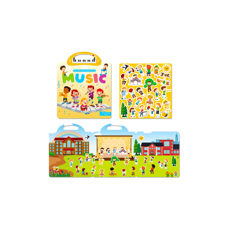 Toddler Waterproof Dinosaur Sticker Book