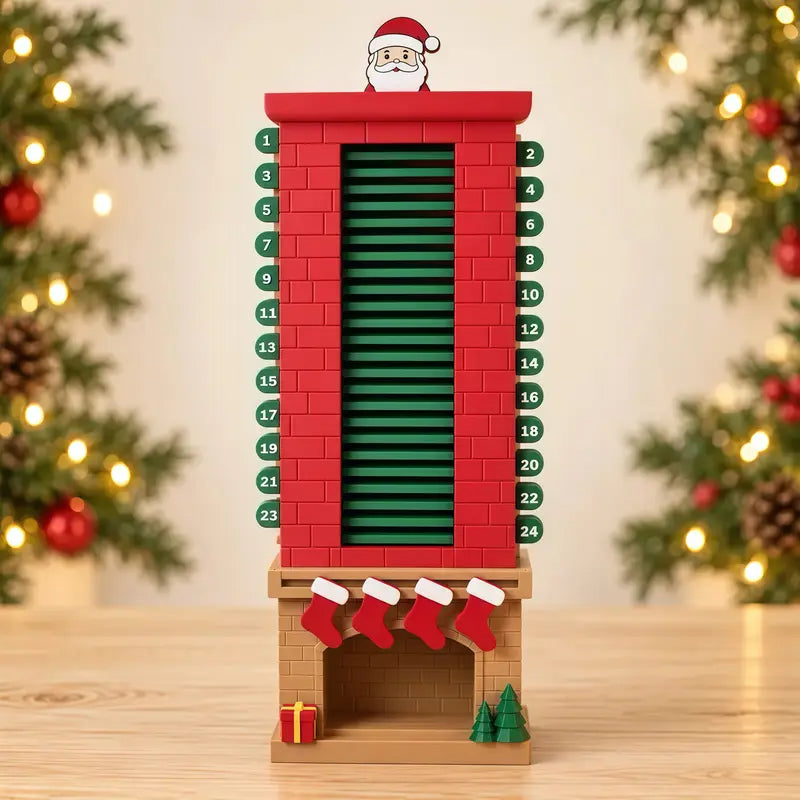 24-Day Mechanical Santa Chimney Calendar