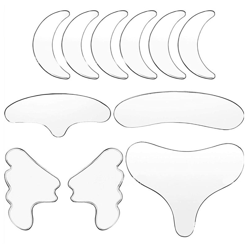 Reusable silicone patches that moisturize and repair wrinkles