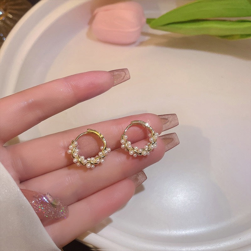 TWISTED PEARL EARRINGS (PAIR)