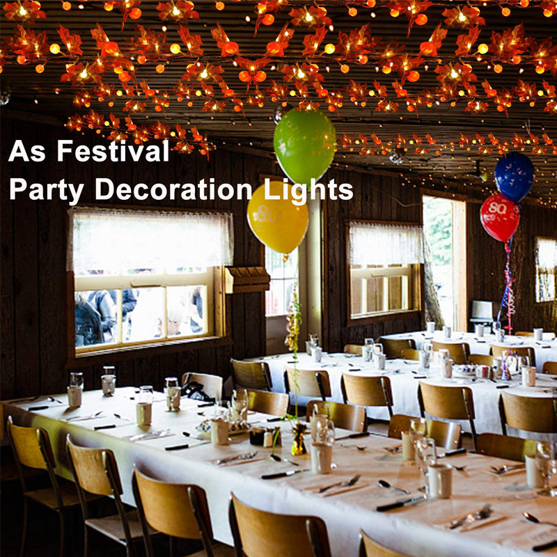 Simulation Maple Leaf String Lights