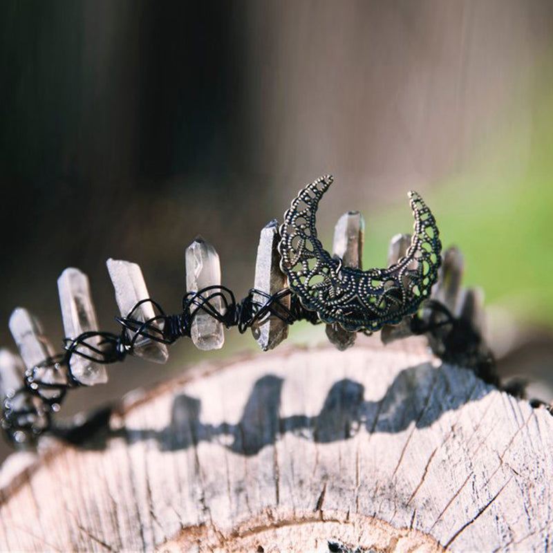 Crystal crown tiara