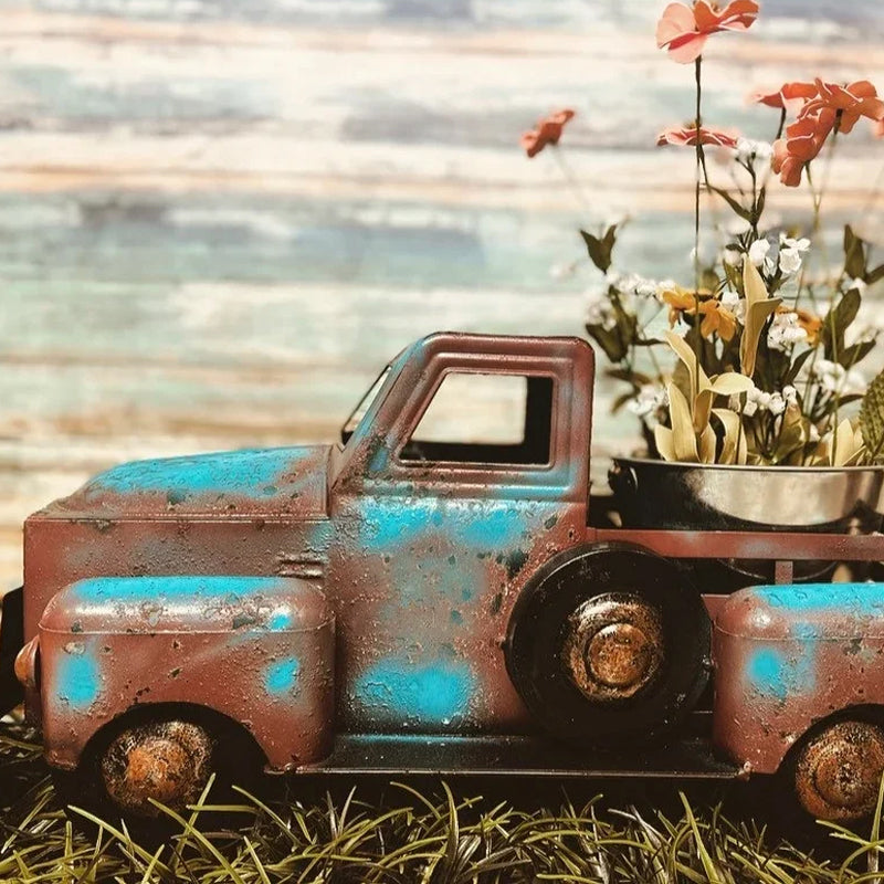 Spring Summer Large Rustic Farmhouse Truck