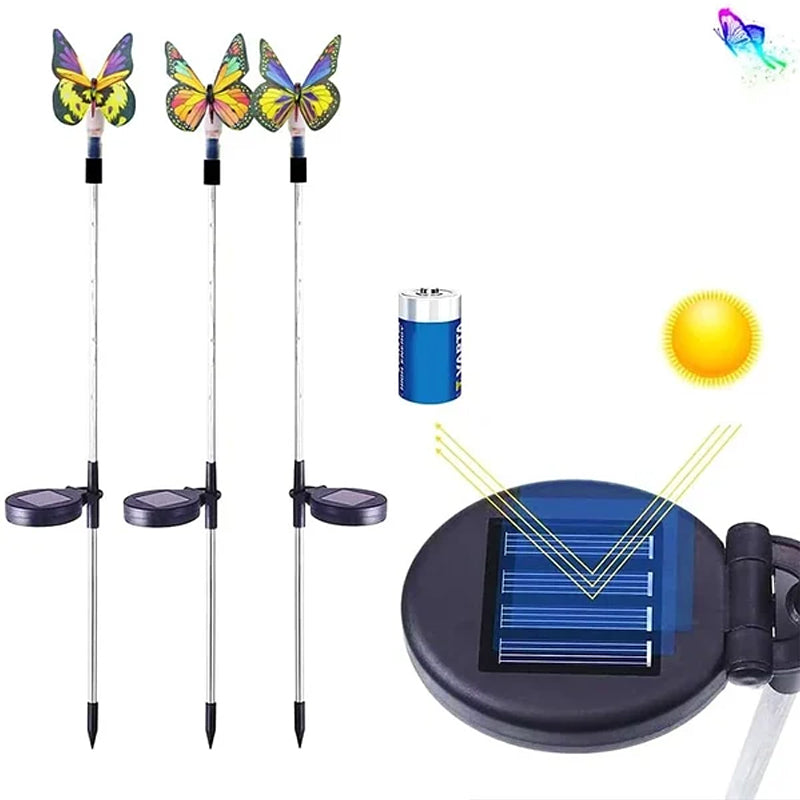 Outdoor Solar Garden Butterfly Lights Decor