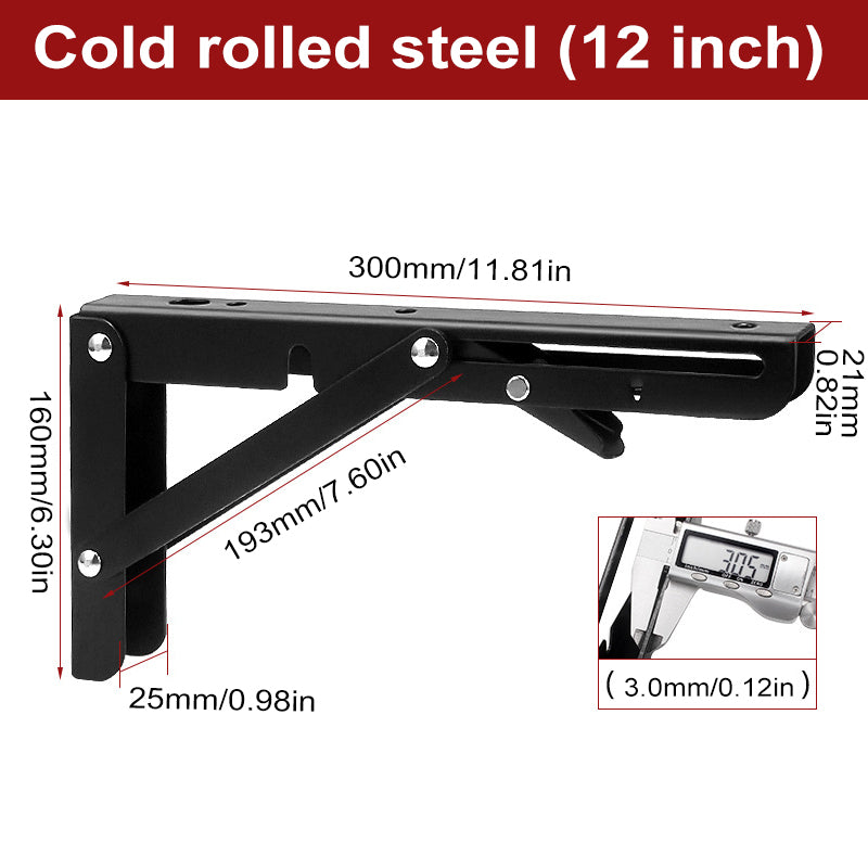 Foldable Triangular Partition Bracket