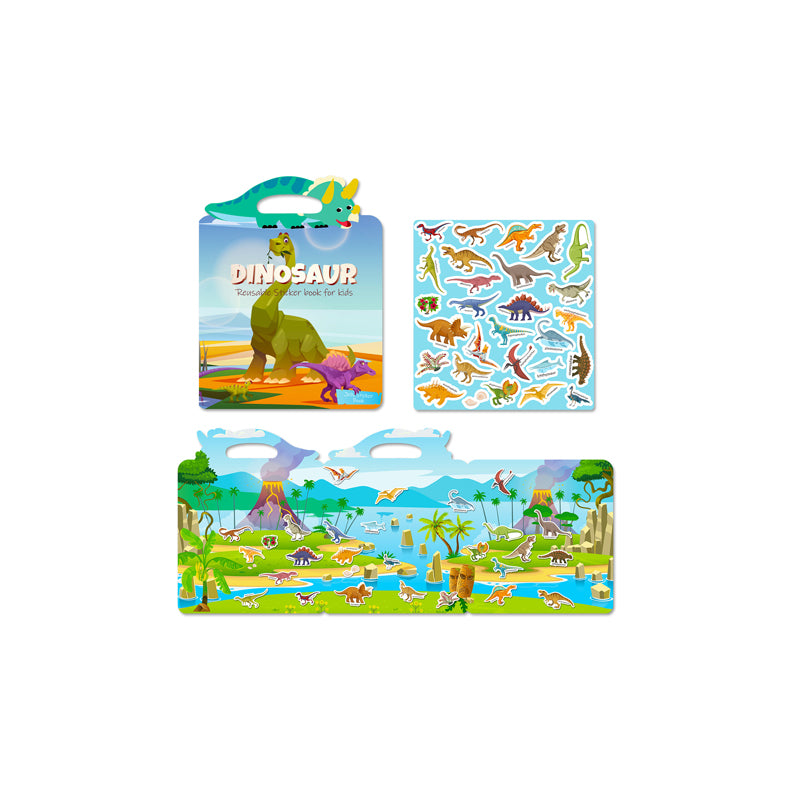 Toddler Waterproof Dinosaur Sticker Book